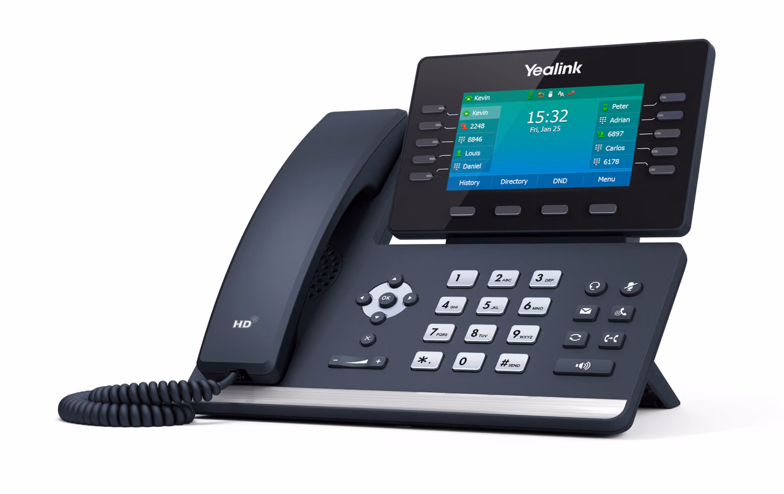 Yealink T54W IP-Telefon mit Farbdisplay für Cloud-Telefonanlage