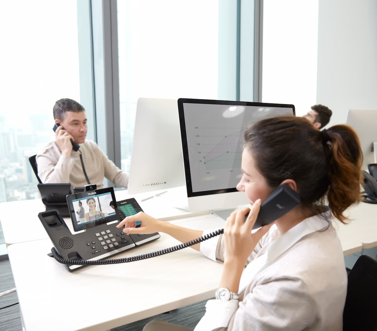 Telefonanlage mit Yealink Telefon