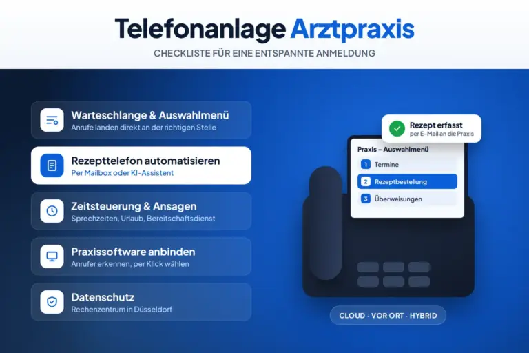 Telefon in der Arztpraxis – Checkliste für eine entspannte Anmeldung